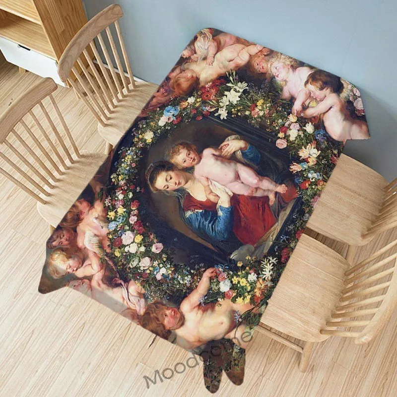 Рама изготовлена картина маслом Master Paul Rubens Библии ангелы христианские Декор для
