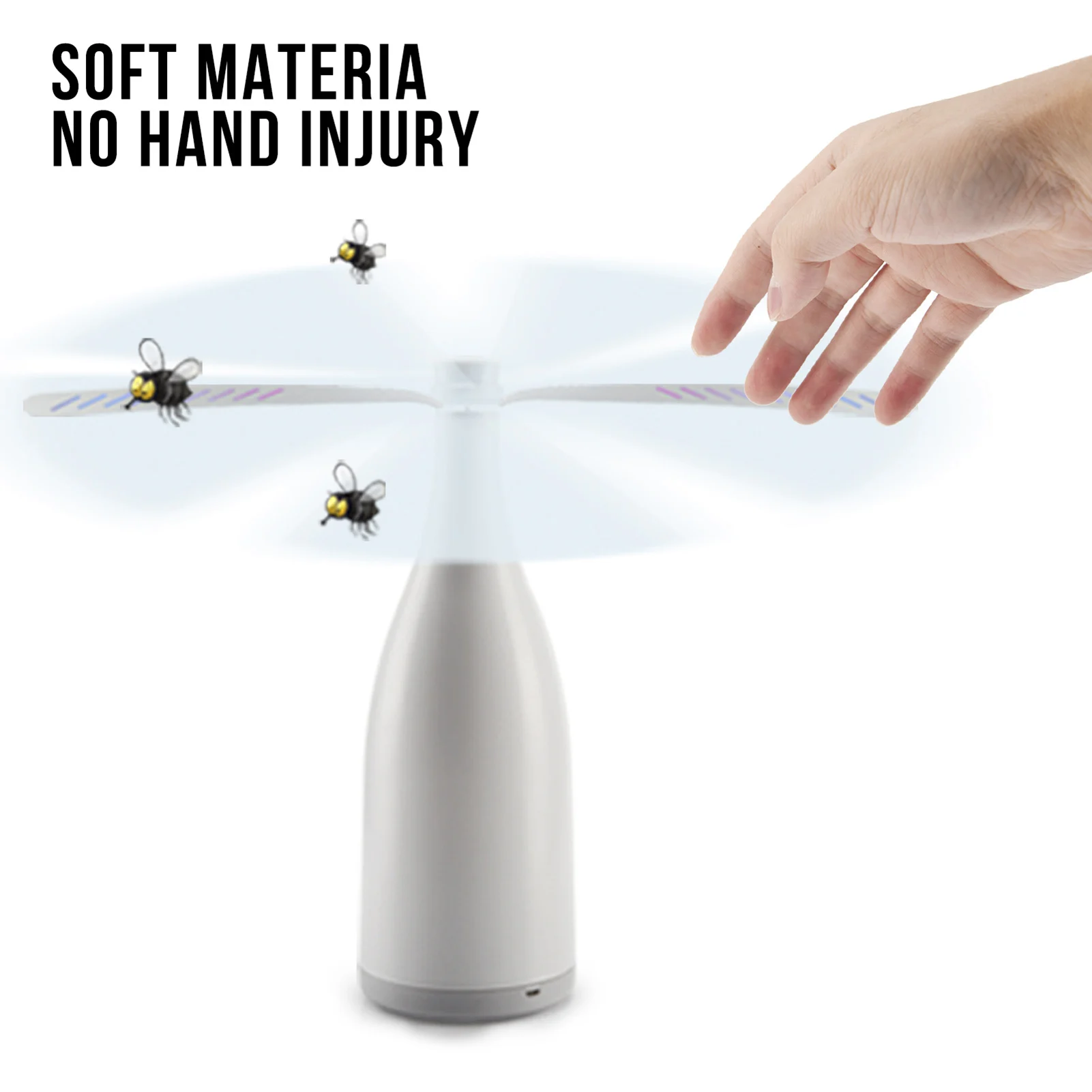 

Электронный Отпугиватель вредителей отпугиватель мух Fan для помещений и улицы, защищает от комаров/мух/насекомых