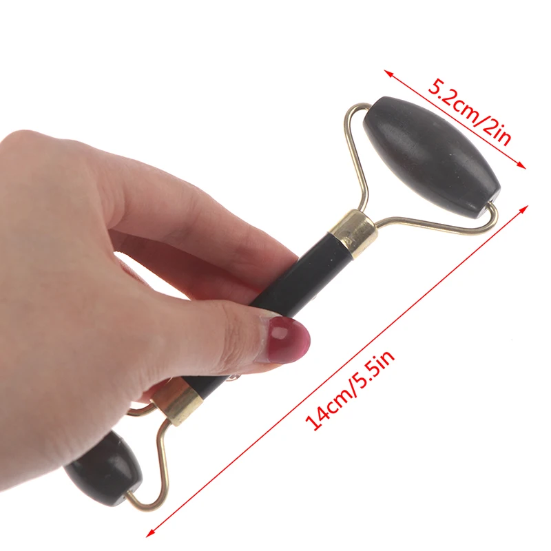 

1PCS Natural Jade Roller Double Head Stone Roller Slimming Lift Face Massager Beauty Skin Care Tools Eye Facial Massage New