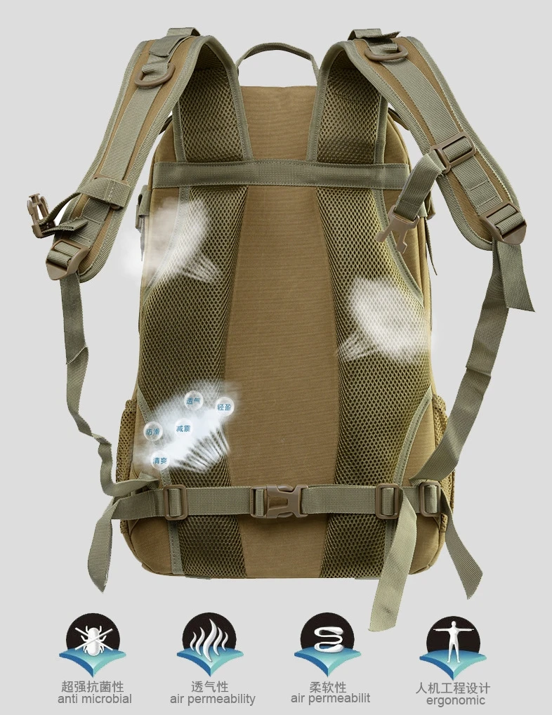 Военный Тактический Рюкзак Mochila Militar для активного отдыха, походов, охоты, альпинизма, многофункциональный рюкзак большой емкости для путешествий