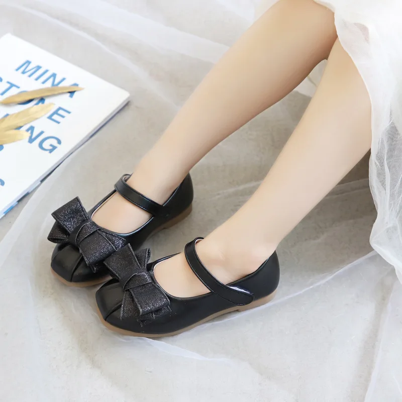 

Girls shoes shoes 2020 new autumn children's soft bow shallow shoes little girl princess shoes