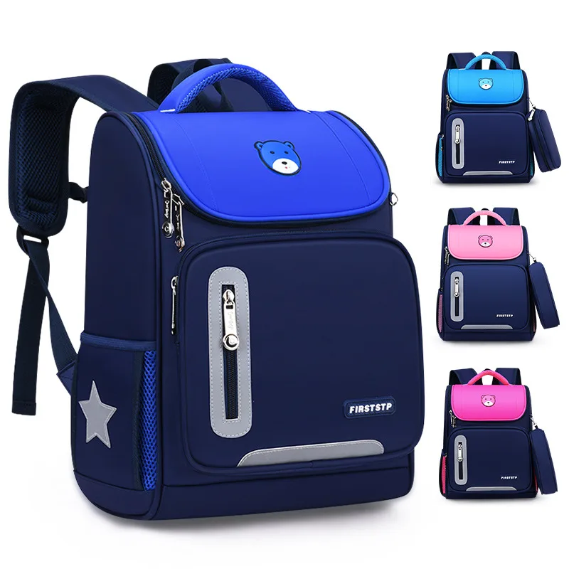 Рюкзак для учеников начальной школы для девочек и мальчиков, вместительный школьный ранец для ноутбука, 2021