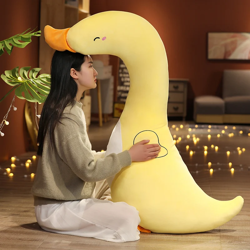 

Big Cute Cotton Goose Dinosaur Stuffed Toys Animal Duck Baby Accompanying Dolls Plush Comfort Soft Pillow Nordic Home Decor Gift