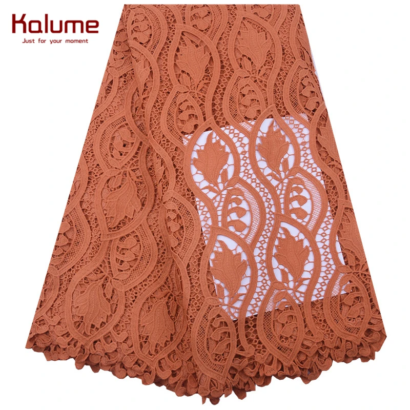 Африканский гипюр Kalume шнур кружевная ткань сделай сам платье 2021 африканский