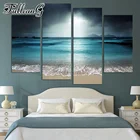 Полноразмерная Алмазная картина FULLCANG спокойный морской пейзаж, 4 шт., полноразмерная Круглая Мозаика 5d, вышивка, распродажа, домашний декор FC2865