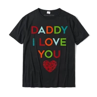 i love daddy heart dad tee gift happy fathers day outfit t shirt cotton men tshirts casual tops shirts cute cool