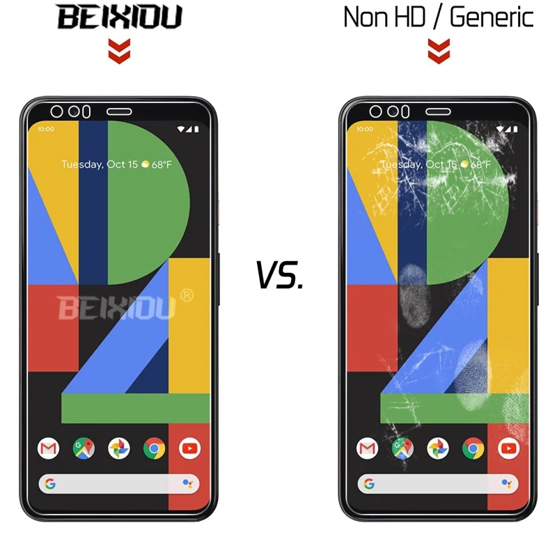 2 PCS Full Tempered Glass For Google Pixel 4 XL Screen Protector tempered glass on the for Google Pixel 4 XL Protective Film