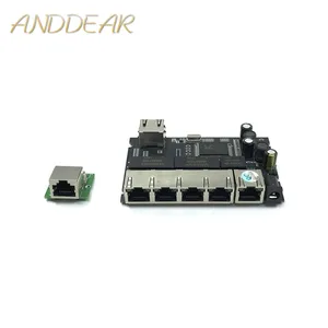 5-port Gigabit switch module is widely used in LED line 5 port 10/100/1000 m contact port mini switch module PCBA Motherboard