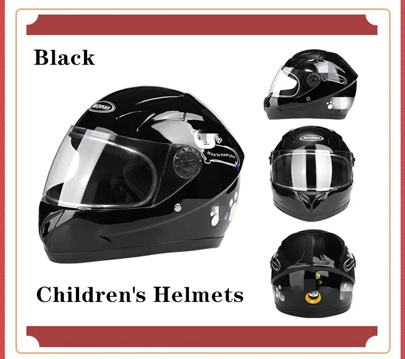 Мотоциклетный шлем для детей на все лицо мужчин и женщин детский зимний