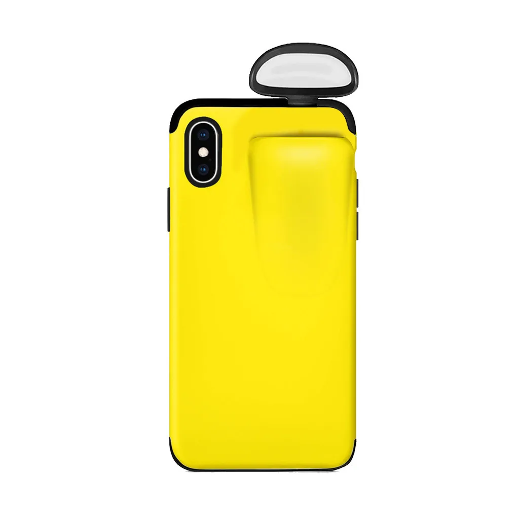 2 в 1 чехол для AirPods для iPhone 11 чехол для iPhone 7 Plus/8 Plus/X/XS Max/11 Pro Max чехол защитный чехол 19 октября