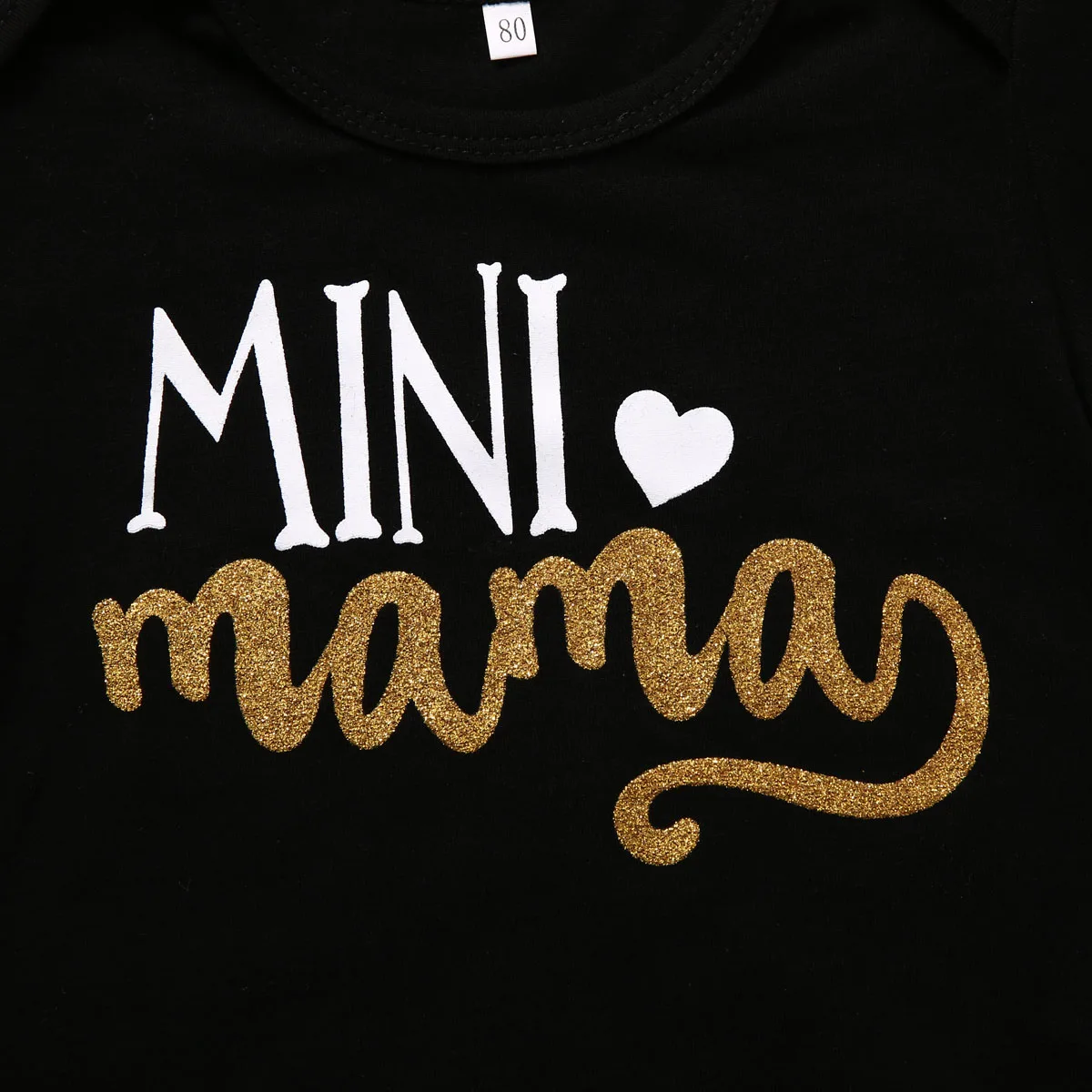 Боди с надписью для новорожденных Mini Mama комплект одежды боди маленьких девочек +