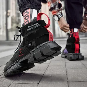 Мужские кроссовки на толстой подошве, дышащие теннисные кроссовки в стиле хип-хоп, весна-лето 2019
