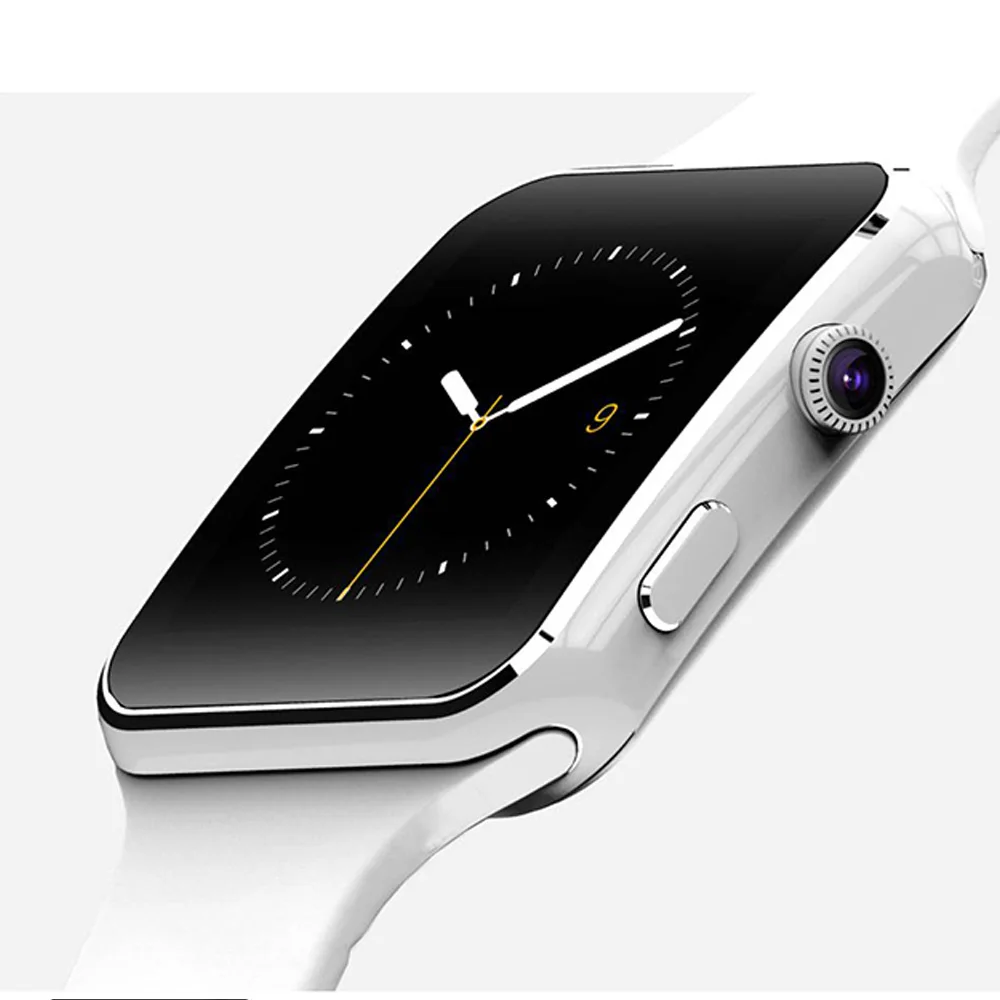 White Bluetooth Смарт часы X6 Спорт Шагомер Smartwatch с камерой поддержка sim-карты Whatsapp Facebook для телефона Android - Цвет: White