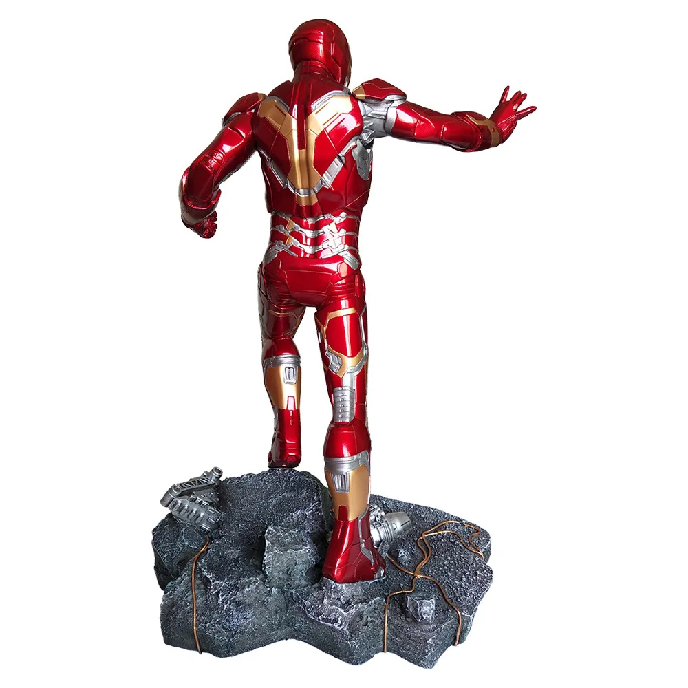 Marvel Мстители Ironman Mark 43 Смола Статуя PVC Фигурки игрушки 50см|Игровые фигурки и