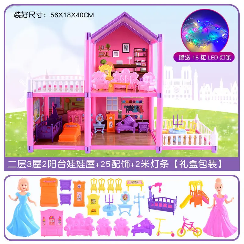 

Miniature Bed Doll House Plastic Furniture Set Girls Movable Small Home Sofa Doll House Bedroom Domek Dla Lalek Kids Toys DG50DH