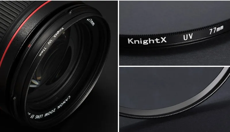 KnightX CPL поляризатор ND UV 49 52 мм 55 мм 58 мм 67 мм фильтр объектива камеры для canon eos sony nikon 400d dslr d5100 700d d5300 1300d
