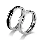 Кольцо из нержавеющей стали для мужчин и женщин, креативное простое ювелирное изделие для свадьбы, помолвки, вечеринки