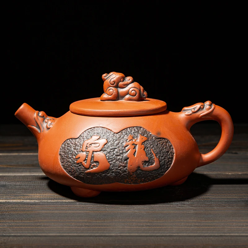 Чайные горшки с рисунком дракона Фиолетовый глиняный горшок из исинской глины