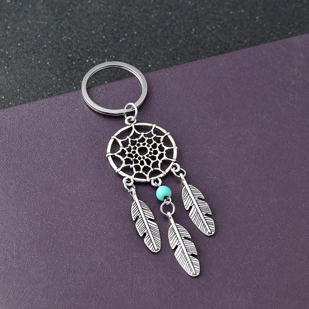 Dream Catcher Keychain Simple Fashion Key Ring Buckle Pendant Women Vintage Indian Style | Дом и сад