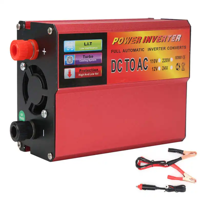 Accessoire voiture Автомобиль 500W DC24V для AC110V зарядка через USB Порты и разъёмы светодиодный