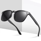 Мужские поляризованные солнцезащитные очки, новинка 2021, квадратная оправа TR90, модные брендовые дизайнерские уличные дорожные солнцезащитные очки с защитой UV400 для мужчин и женщин