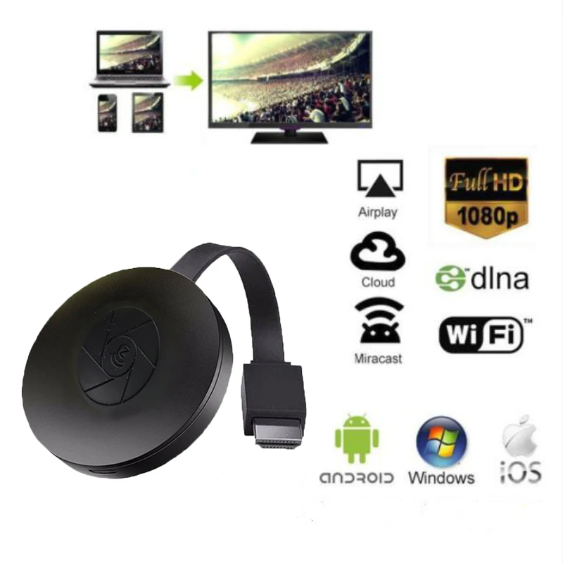 Новинка HD 1080p Wi-Fi дисплей Dongle YouTube AirPlay Miracast TV Stick для Google Chromecast 2 3 Chrome Crome Cast Cromecast |