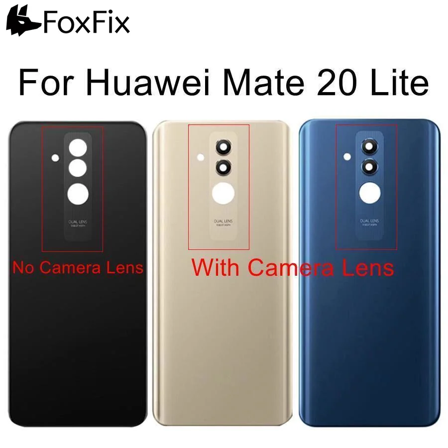 Задняя стеклянная крышка для 6 3 &quotHuawei Mate 20 Lite Крышка батарейного отсека задняя