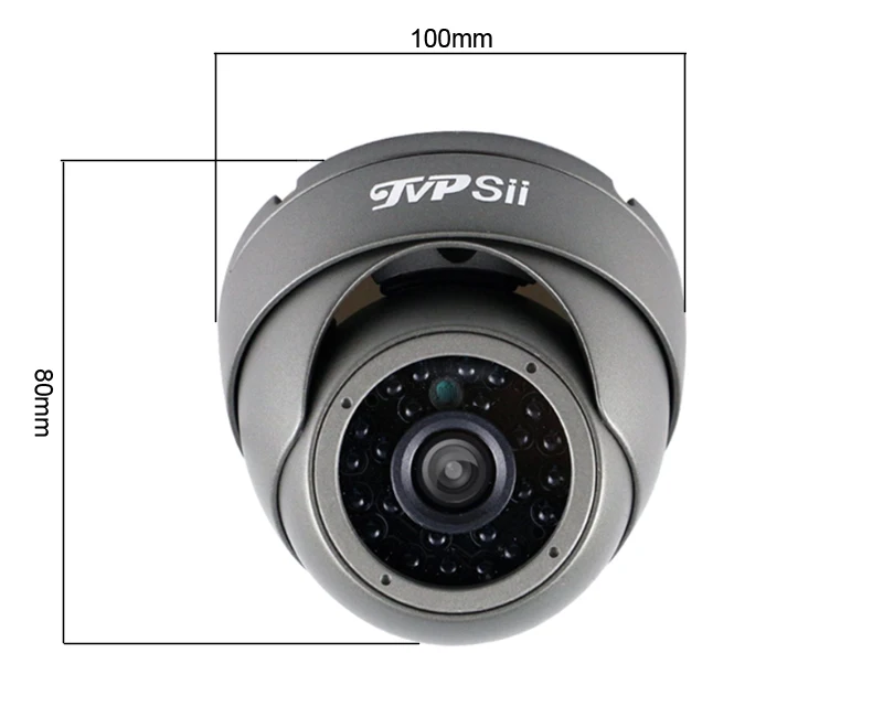 24 шт. Инфракрасные светодиоды 4 к 8mp/5mp/4MP/2MP водонепроницаемый IP66 серый металлический купол AHD полусфера Аудио CCTV камеры видеонаблюдения
