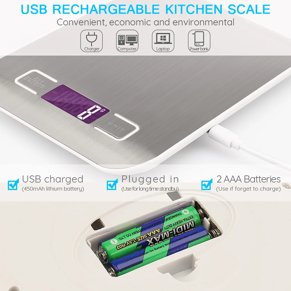 Питание от USB цифровой Кухня весы 10 кг 1 г многофункциональный Еда для выпечки