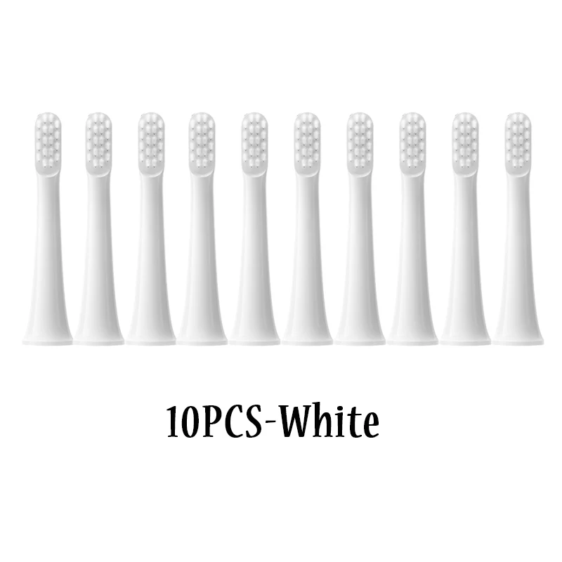 Replacment Heads For XIAOMI T100 Sonic Electric Toothbrush Soft Vacuum DuPont Whitening Clean Bristle Brush Nozzles Head 10pcs