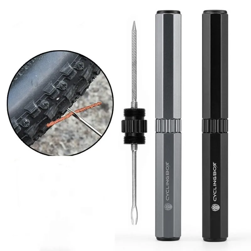 

Bicycle Tire Repair Kit MTB Road Bike Tire Repair Tools Tubeless Tyre Plug Puncture Flat Fix Patch Drill Portable Rubber Stripe