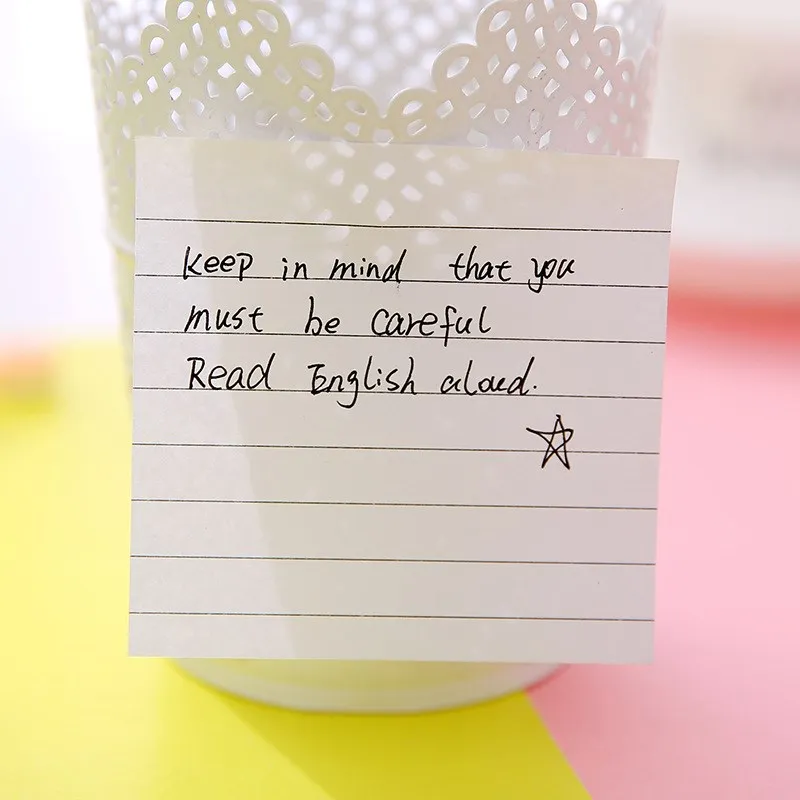 

1 Pc New Sticky Notes Square Memo Pad Sticker Bookmark Memo Sticker Paper Office Stationery School Supplies