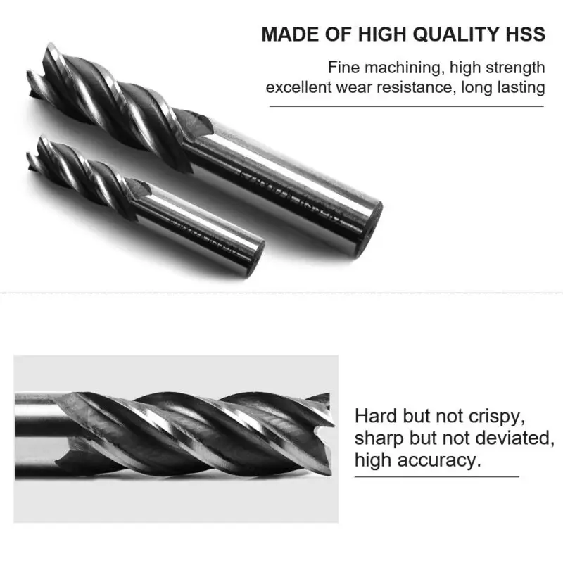 

40mm Shank 4 Flute Tungsten Carbide End Mill CNC Drill Bit Milling Cutter Tool