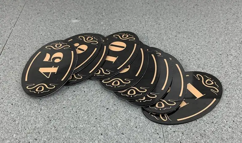 10 шт./компл. табличка с номером для ресторана наклейка шкафа Интернет-кафе