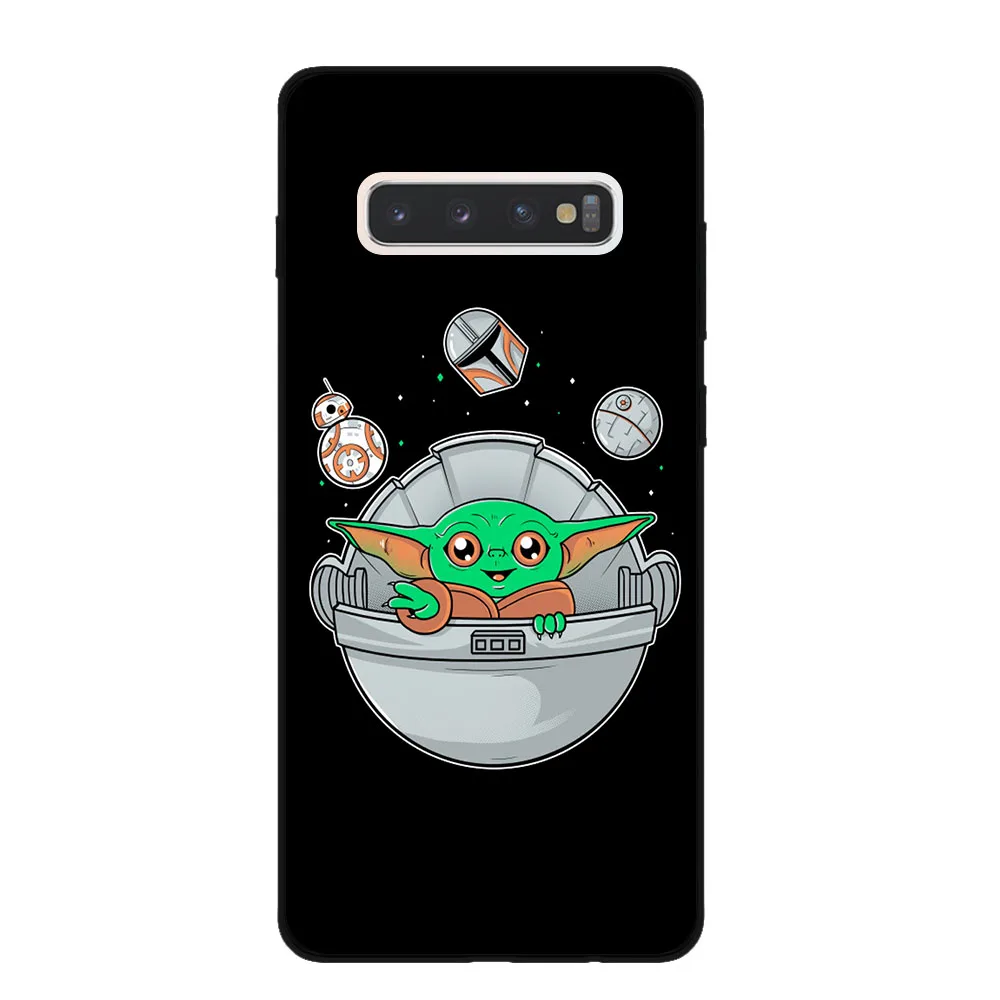 Милая задняя крышка для samsung Galaxy S7 Edge S8 S9 S10 S11 Plus Lite S11E S10E Note 10 Pro, черные силиконовые чехлы для телефонов