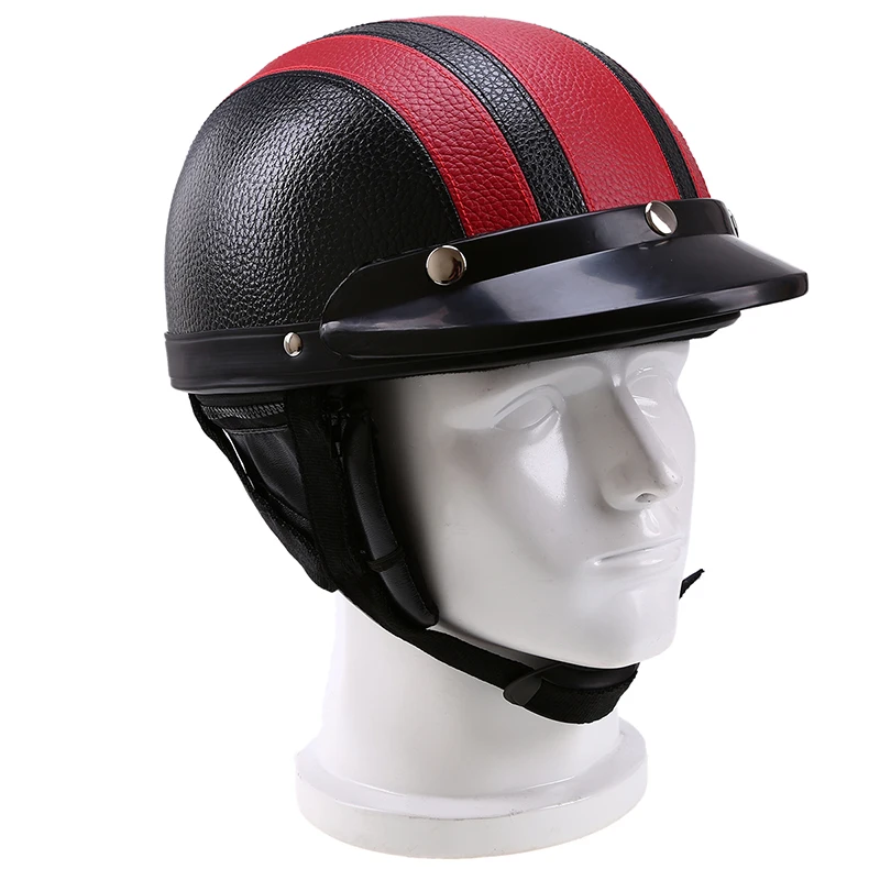 Винтажный мотоциклетный шлем POSSBAY Casco Moto Kask для скутера козырек на половину лица