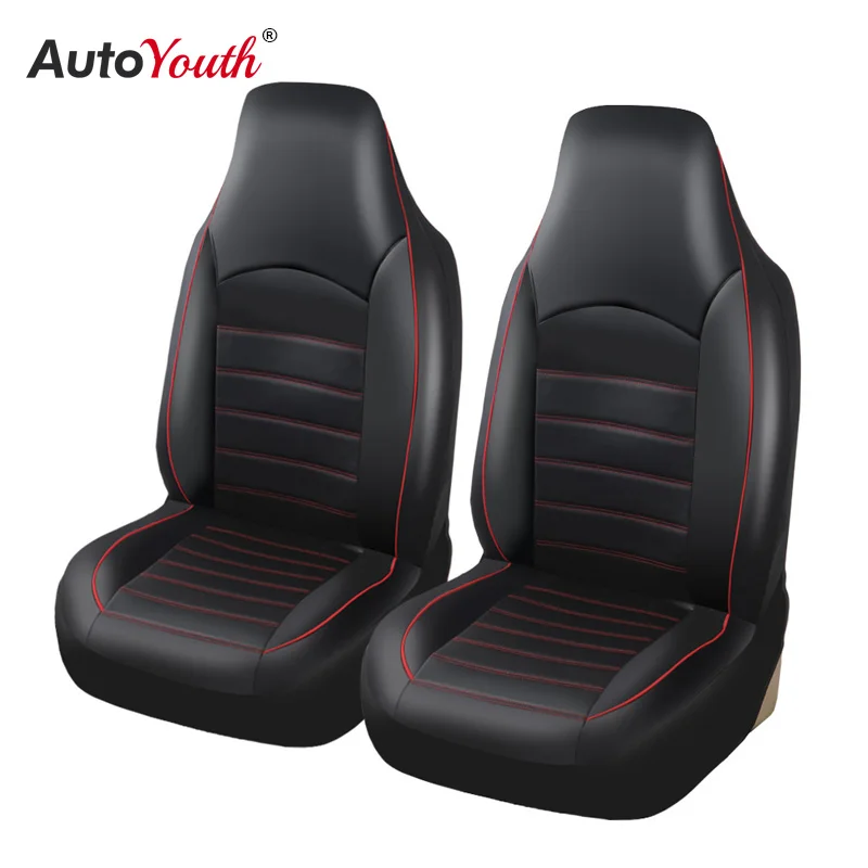 AUTOYOUTH Чехлы для передних сидений автомобиля, модный стиль, высокая спинка, ковш, чехол для автокресла, авто интерьер, защита для автокресла, 2 шт. для toyota