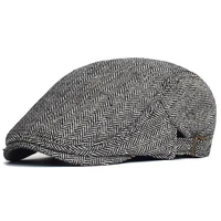 adjustable herringbone newsboy caps men woman casual beret flat ivy cap soft solid color driving cabbie hat unisex hats