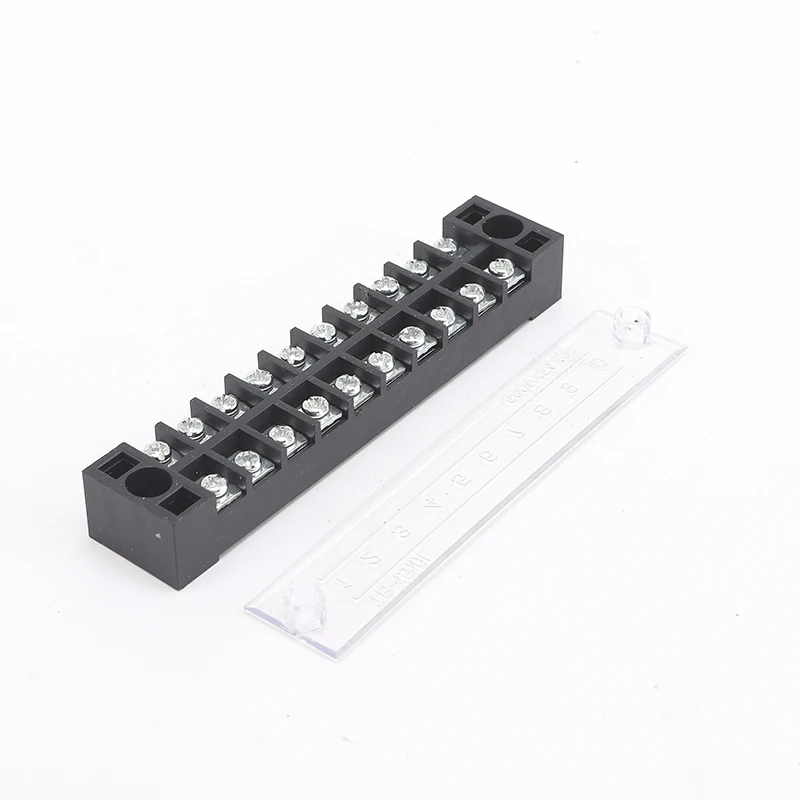 1Pcs 600V 15A TB1503 TB1504 TB1505 TB1506 TB1508 TB1510 TB1512 Positions Screw Electric Wire Connection Barrier Terminal Strip - купить по