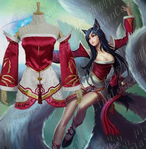 

COS-HoHo Anime Game LOL Gumiho Ahri Classic UberMusic Skin Uniform Cosplay Costume Halloween Carnival Role Play Outfit For Women