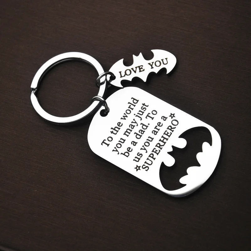 

Father's Day Gift Stainless Steel Metal Keychain Birthday Wife Son Daughter Birthday Gift for Dad Army Brand Keychain Souvenir