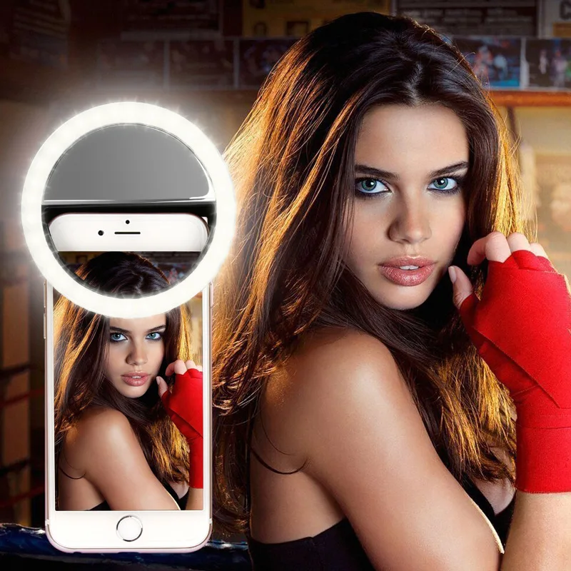 

Selfie LED Ring Fill Light Portable Mobile Phone 36 LEDS Selfie Lamp 3 levels Lighting Luminous Ring Clip For All Cell Phones