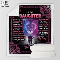 to my daughter 3d printed fleece blanket beds hiking picnic thick fashionable bedspread sherpa throw blanket 13