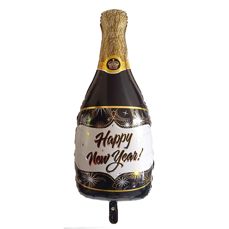 2020 розовое золото рождественские украшения с новым годом воздушные шары бутылки