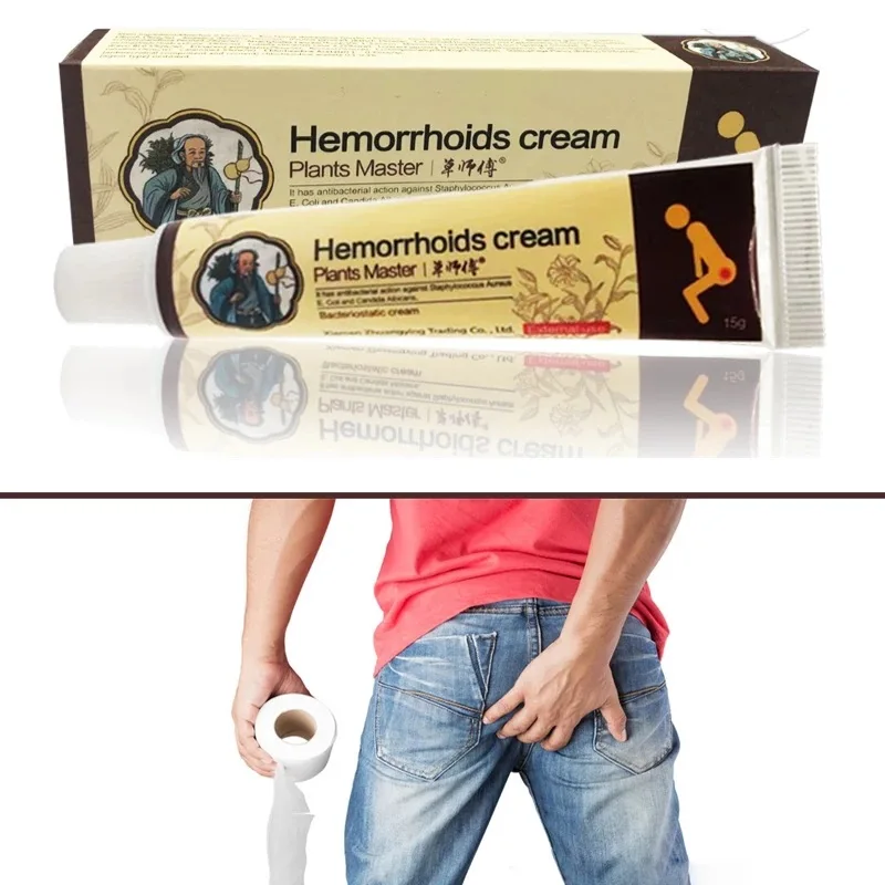 

15g Herbal Hemorrhoids Hemorrhoids Bleeding Hemorrhoids Ointment Body Care with Mixed Internal and External Hemorrhoids