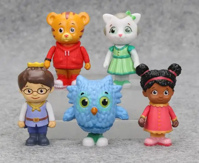 5 шт./компл. окрестности Даниэля Тигра друзья фигурки Набор Daniel тигра принц Elaina