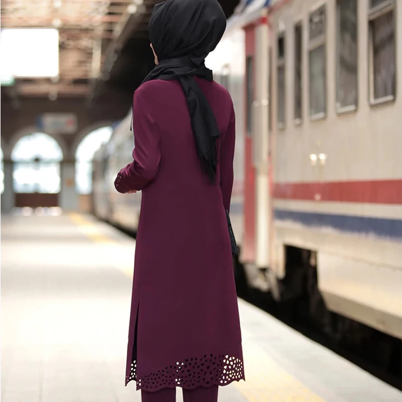 

Vestido musulmn de Turqua para mujer, ropa islmica hiyab, Tnica marroqu, caftn jilbab, fiesta, abaya, 2021