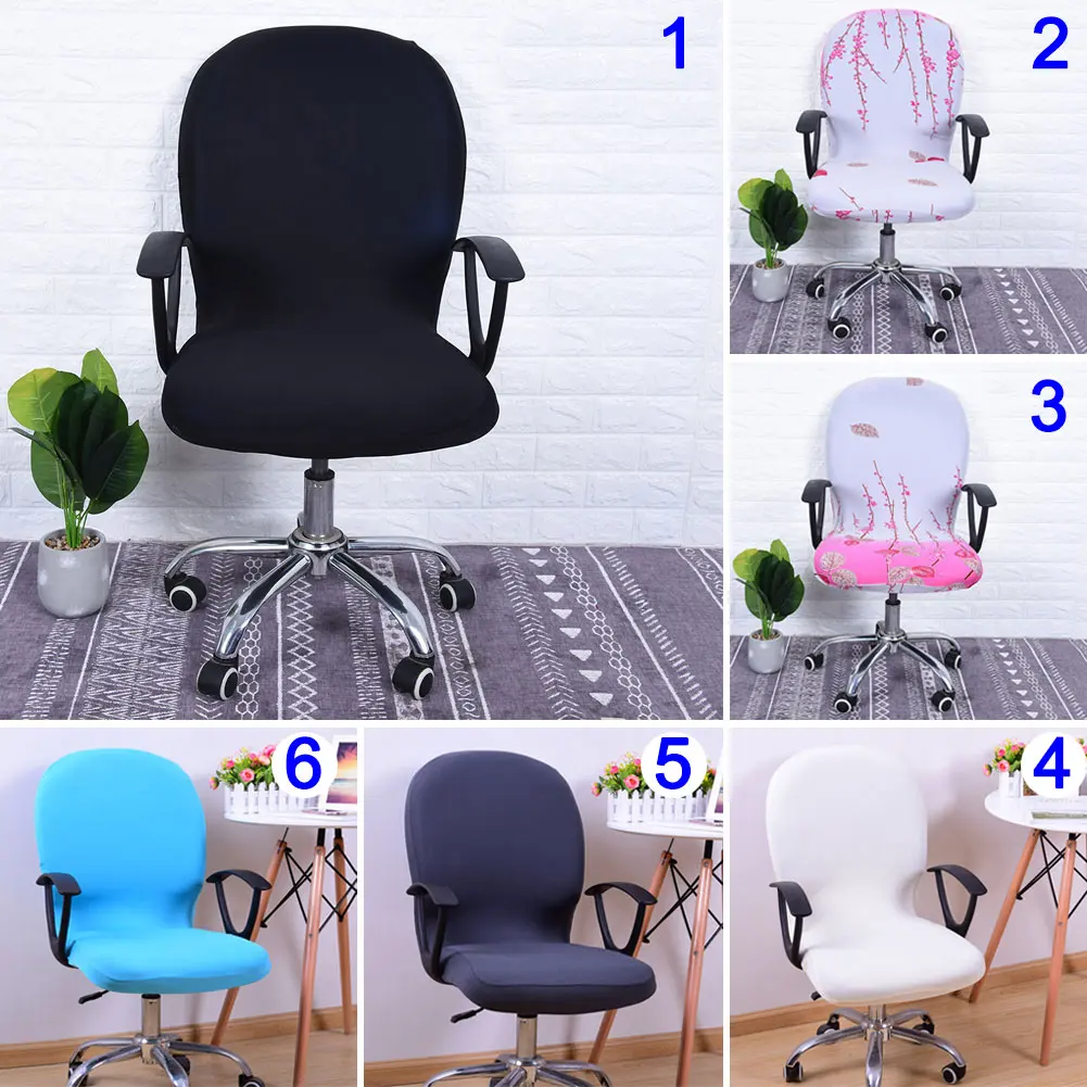 

Swivel Chair Cover Elastic Removable Printed Chair Cover for Computer Office uacr Chair Cover Home Textile Home & Garden New Hot