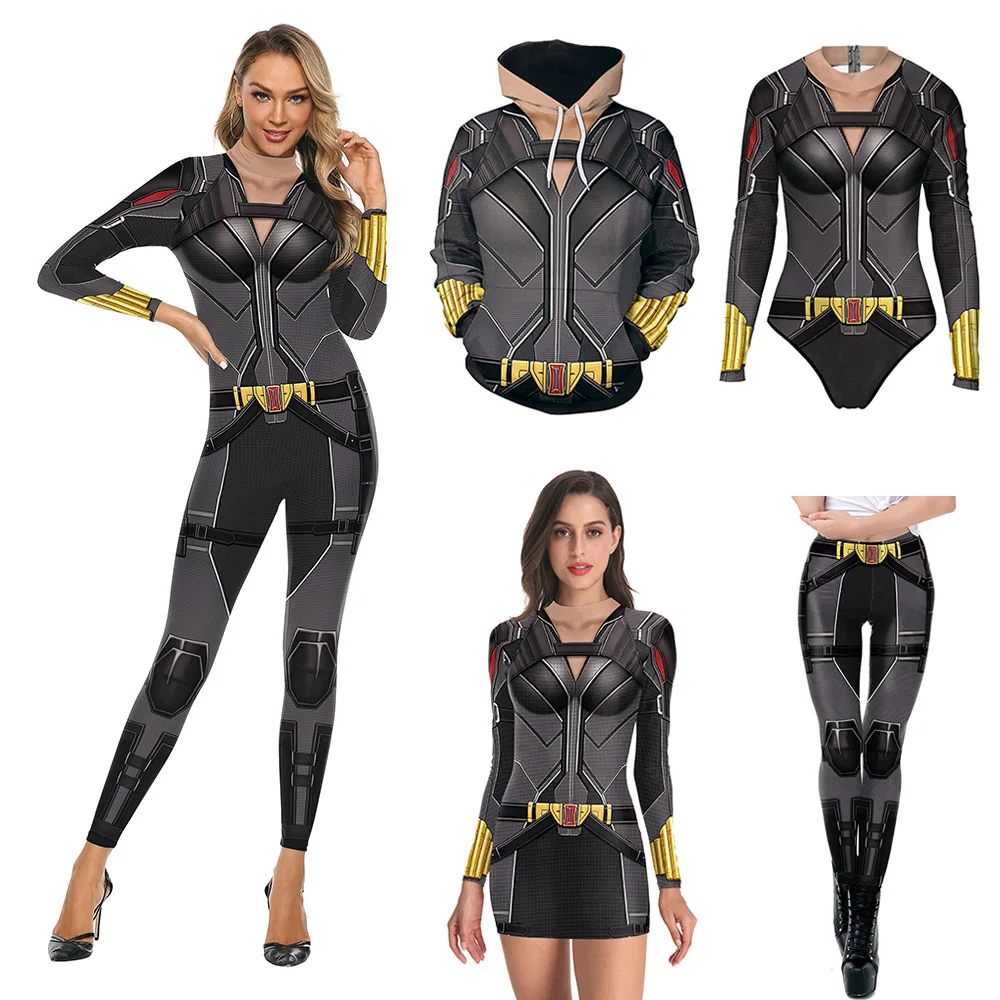 Аниме Черная Вдова Косплей костюмы на Хэллоуин для женщин фильм супер герой