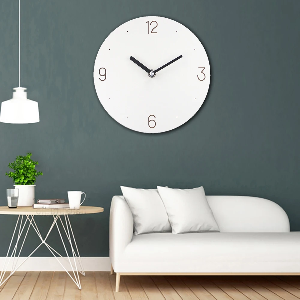 Деревянные большие настенные часы современный дизайн винтажные скандинавские 3D